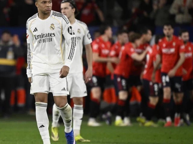 Leaders Real Madrid stung at Osasuna