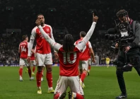 eberechi eze scored twice in arsenal s win at tottenham photo afp