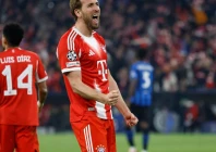 bayern munich forward harry kane grabbed another brace as his side cruised past atalanta on wednesday photo afp