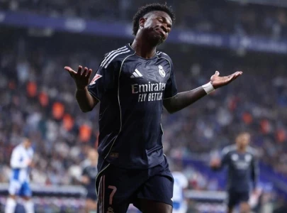 vinicius double delays barca title
