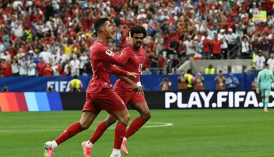 portugal s cristiano ronaldo celebrates after opening the scoring in a 5 0 thrashing of uzbekistan photo afp