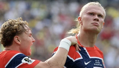erling haaland celebrate his second goal against brazil photo afp