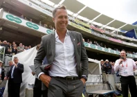 former england cricketer michael vaughan during a break in play photo reuters
