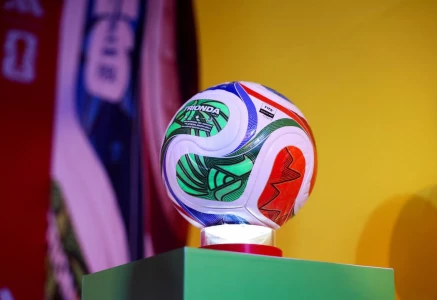 the official ball of the 2026 fifa world cup named trionda is displayed during a presentation event in mexico city mexico photo reuters