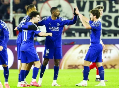 dembele shines as psg enter ucl knockouts