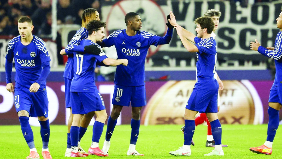 ousmane dembele s hat trick sent psg to victory at stuttgart photo afp