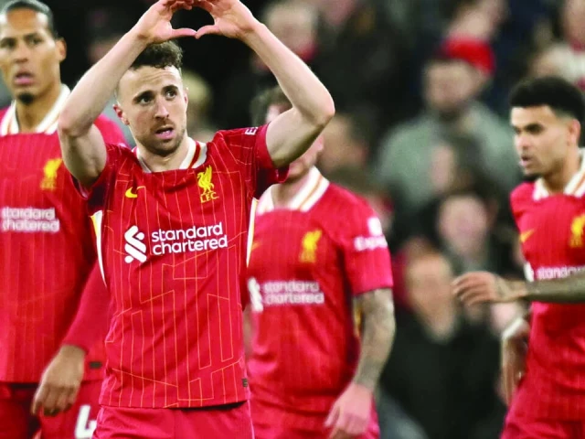 diogo jota 2nd left scored liverpool s winner against everton photo afp