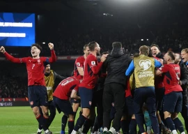 czech republic players celebrate after the penalty shoot out in prague photo afp