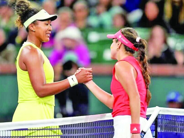naomi osaka left shakes hand with camila osorio after defeat in the first round photo reuters naomi osaka left shakes hand with camila osorio after defeat in the first round photo reuters