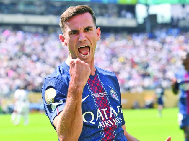 fabian ruiz scored twice as paris saint germain thrashed real madrid in their club world cup semi final on wednesday photo afp