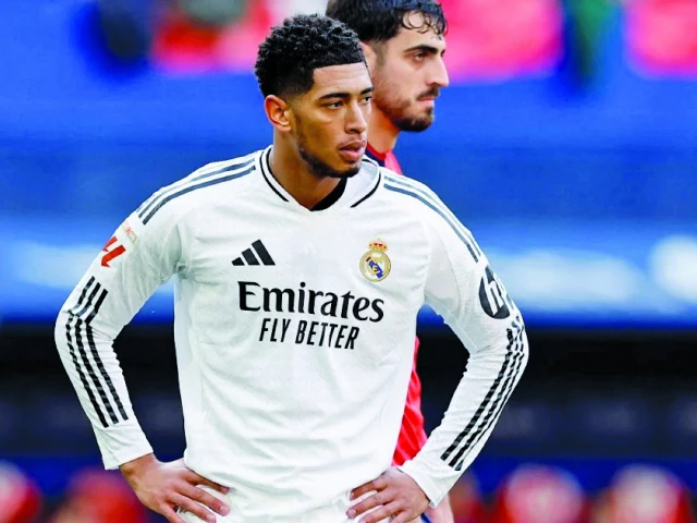 jude bellingham l scored against man city in europe but was then sent off against osasuna in la liga as madrid dropped points photo afp jude bellingham l scored against man city in europe but was then sent off against osasuna in la liga as madrid dropped points photo afp