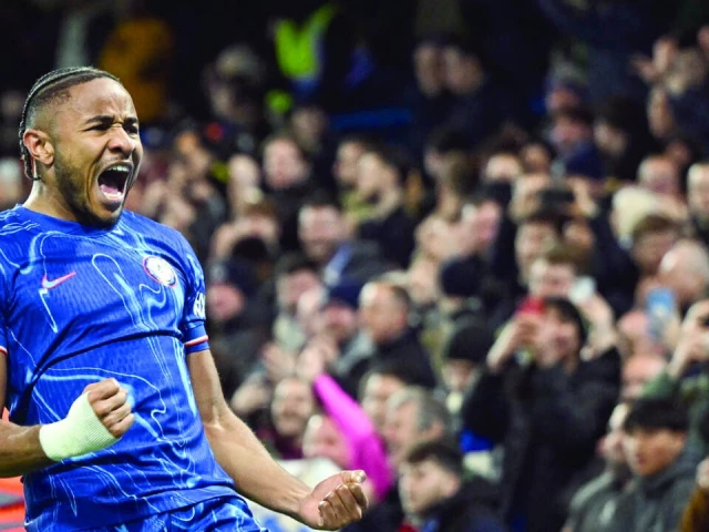 christopher nkunku opened the scoring in chelsea s rout of southampton photo afp christopher nkunku opened the scoring in chelsea s rout of southampton photo afp