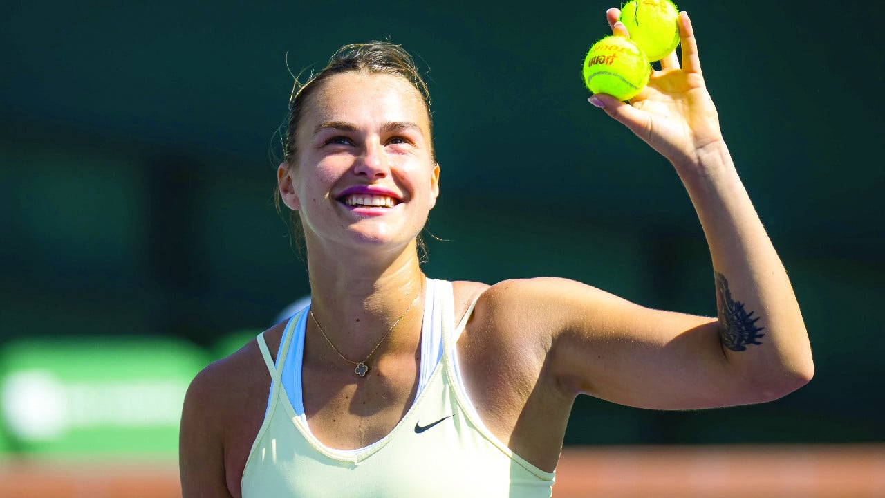 aryna sabalenka is enamoured with the new surfaces at indian wells photo afp file