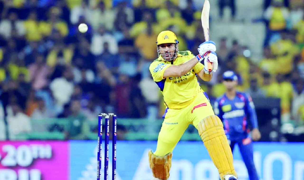ms dhoni made a rapid 26 to help chennai super kings to a five wicket win over lucknow super giants in the ipl photo afp ms dhoni made a rapid 26 to help chennai super kings to a five wicket win over lucknow super giants in the ipl photo afp