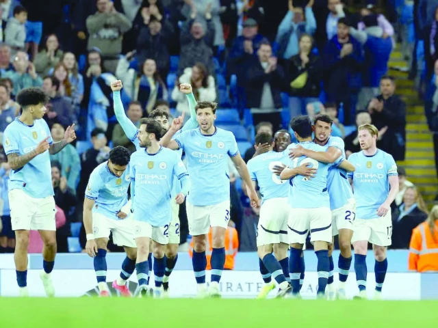 manchester city s matheus nunes celebrates scoring their second goal with teammates photo reuters manchester city s matheus nunes celebrates scoring their second goal with teammates photo reuters