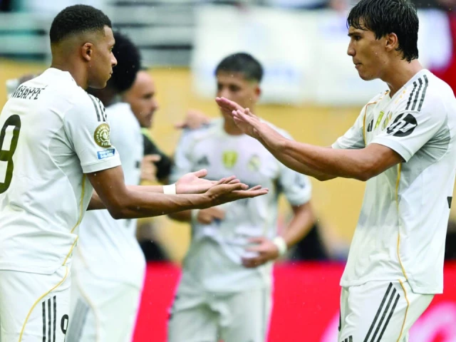 real madrid s french forward kylian mbappe made his return from an illness in the last 16 win over juventus photo afp