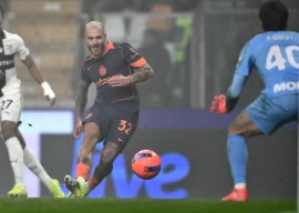 federico dimarco scores inter milan s opening goal at parma on wednesday photo afp