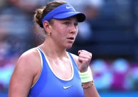 amanda anisimova of the u s in action during the dubai open quarter final afp file amanda anisimova of the u s in action during the dubai open quarter final afp file