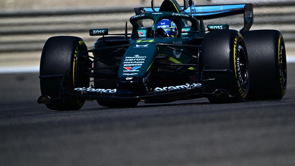 the adrian newey designed aston martin ran into more problems with its honda power unit in pre season testing in bahrain this week photo afp