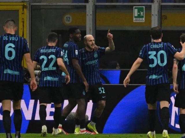 federico dimarco 3th r celebrates his seventh goal of the season in all competitions for inter milan photo afp federico dimarco 3th r celebrates his seventh goal of the season in all competitions for inter milan photo afp