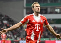 bayern munich forward harry kane has played fewer bundesliga minutes as his club is chasing champions league glory photo afp