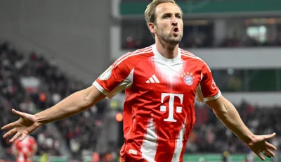 bayern munich forward harry kane has played fewer bundesliga minutes as his club is chasing champions league glory photo afp