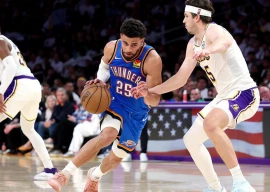 thunder top lakers for 3 0 nba series lead cavs claw back against pistons