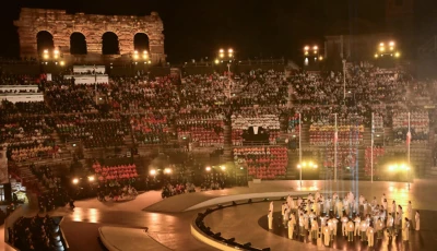 the verona arena hosted the closing ceremony of the most dispersed winter olympics in history photo afp the verona arena hosted the closing ceremony of the most dispersed winter olympics in history photo afp