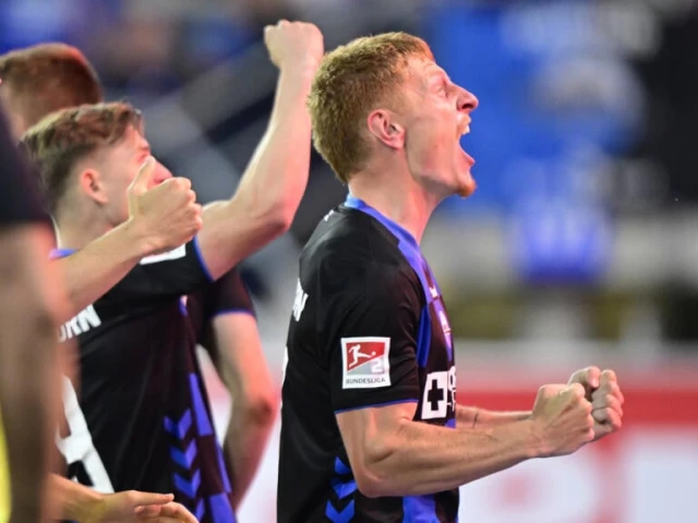 paderborn defender laurin curda celebrates his winner to help his side beat wolfsburg and return to the bundesliga photo afp paderborn defender laurin curda celebrates his winner to help his side beat wolfsburg and return to the bundesliga photo afp