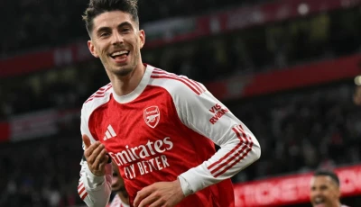 kai havertz headed arsenal to the brink of the premier league title photo afp