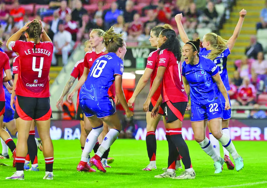 chelsea s lucy bronze celebrates scoring their first goal with wieke kaptein photo reuters chelsea s lucy bronze celebrates scoring their first goal with wieke kaptein photo reuters
