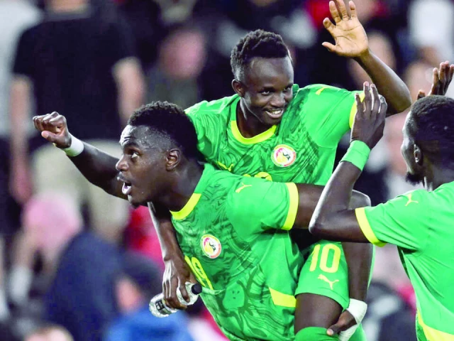 senegal became the first african side to beat england with a 3 1 win in nottingham photo afp senegal became the first african side to beat england with a 3 1 win in nottingham photo afp