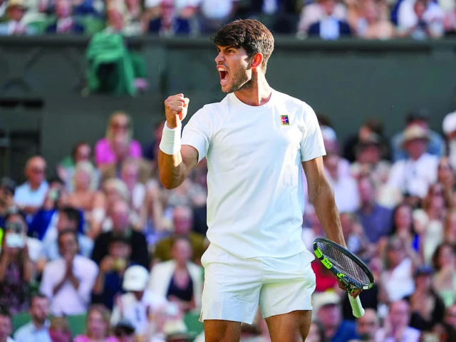 carlos alcaraz has reached a third successive wimbledon semi final photo afp carlos alcaraz has reached a third successive wimbledon semi final photo afp
