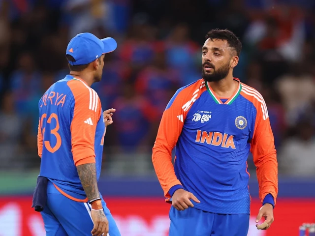 star performer india spinner varun chakaravarthy in action during the ongoing asia cup photo icc