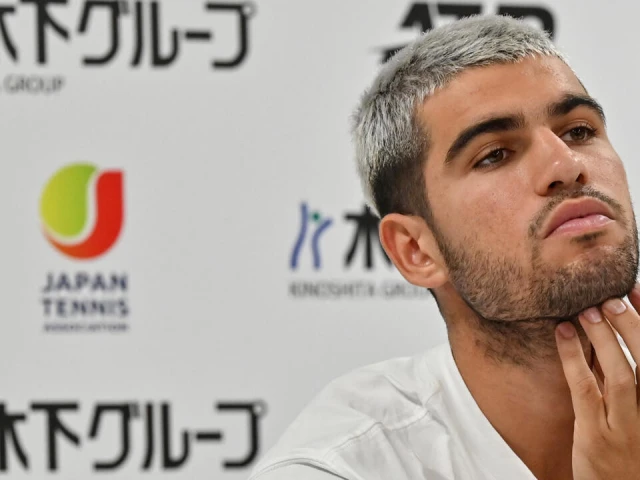 world number one carlos alcaraz will compete at the japan open in tokyo this week photo afp