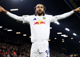 leeds striker dominic calvert lewin celebrates scoring against nottingham forest photo afp