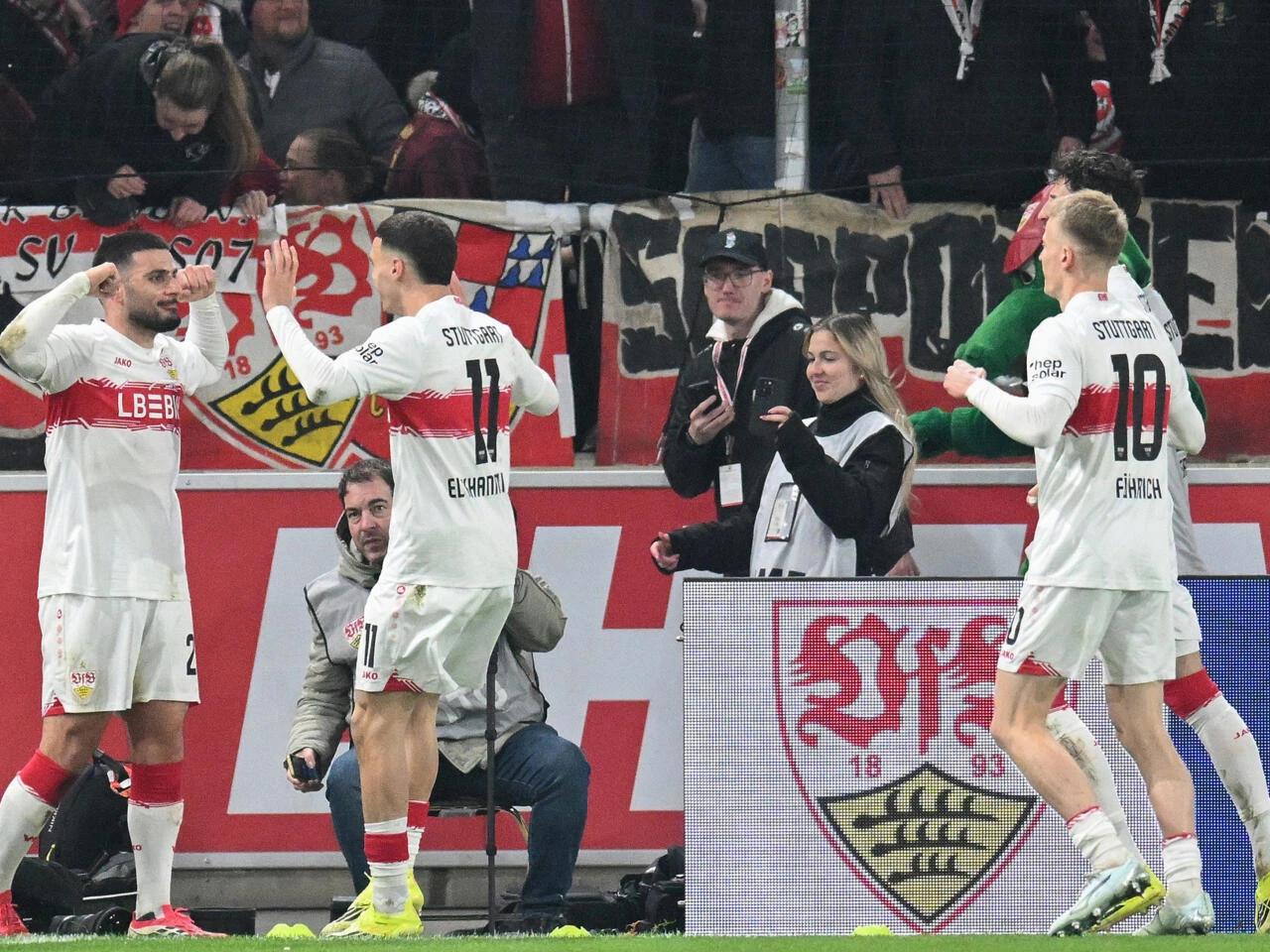 stuttgart forward deniz undav opens the scoring for the home side against rb leipzig on sunday photo afp