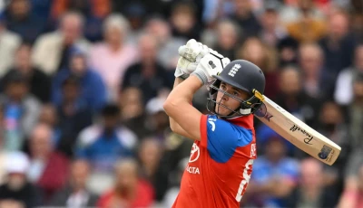 england s jacob bethell hits a boundary during his 76 not out in a four wicket win over india in the second t20 at old trafford photo afp england s jacob bethell hits a boundary during his 76 not out in a four wicket win over india in the second t20 at old trafford photo afp