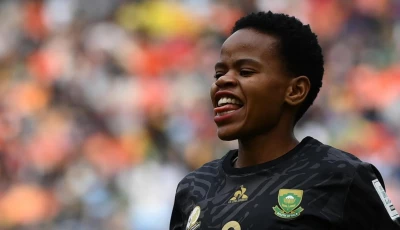 hildah magaia rescued south africa with a late equaliser against ivory coast in a wafcon group b match photo afp