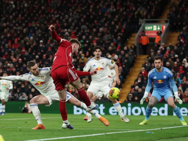 liverpool s conor bradley in action with leeds united s gabriel gudmundsson photo reuters liverpool s conor bradley in action with leeds united s gabriel gudmundsson photo reuters