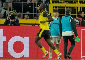 borussia dortmund forward serhou guirassy broke his goalscoring drought with a late strike in tuesday s win over werder bremen photo afp