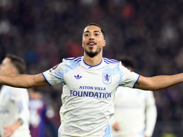 youri tielemans bagged the winning goals as aston villa won for the fifth time in six europa league matches photo afp