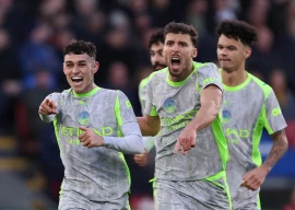 manchester city s phil foden celebrates scoring their second goal photo reuters