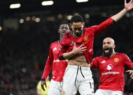 matheus cunha scored in man utd s 4 4 draw with bournemouth photo afp
