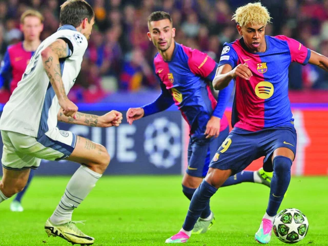 lamine yamal lit up the semi final first leg clash as barca and inter drew a six goal thriller photo afp lamine yamal lit up the semi final first leg clash as barca and inter drew a six goal thriller photo afp