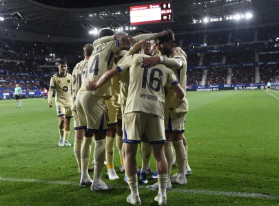barca eye title party in liga clasico
