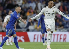 real madrid striker kylian mbappe was whistled by many of the club s own fans at the santiago bernabeu against real oviedo photo afp