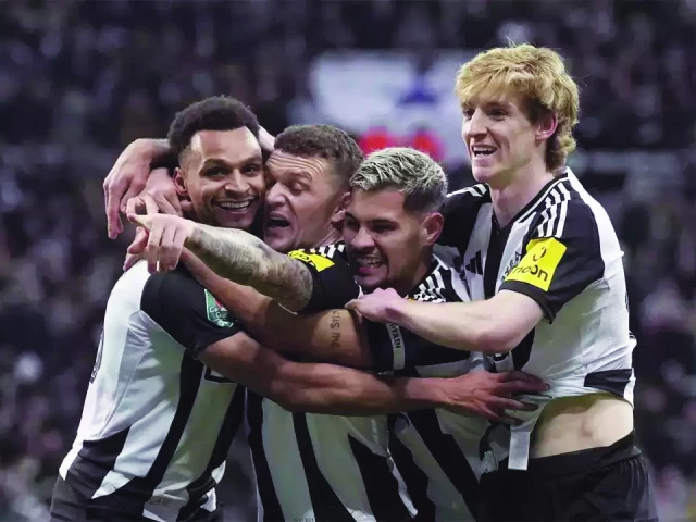 newcastle players celebrate their victory against arsenal photo afp newcastle players celebrate their victory against arsenal photo afp