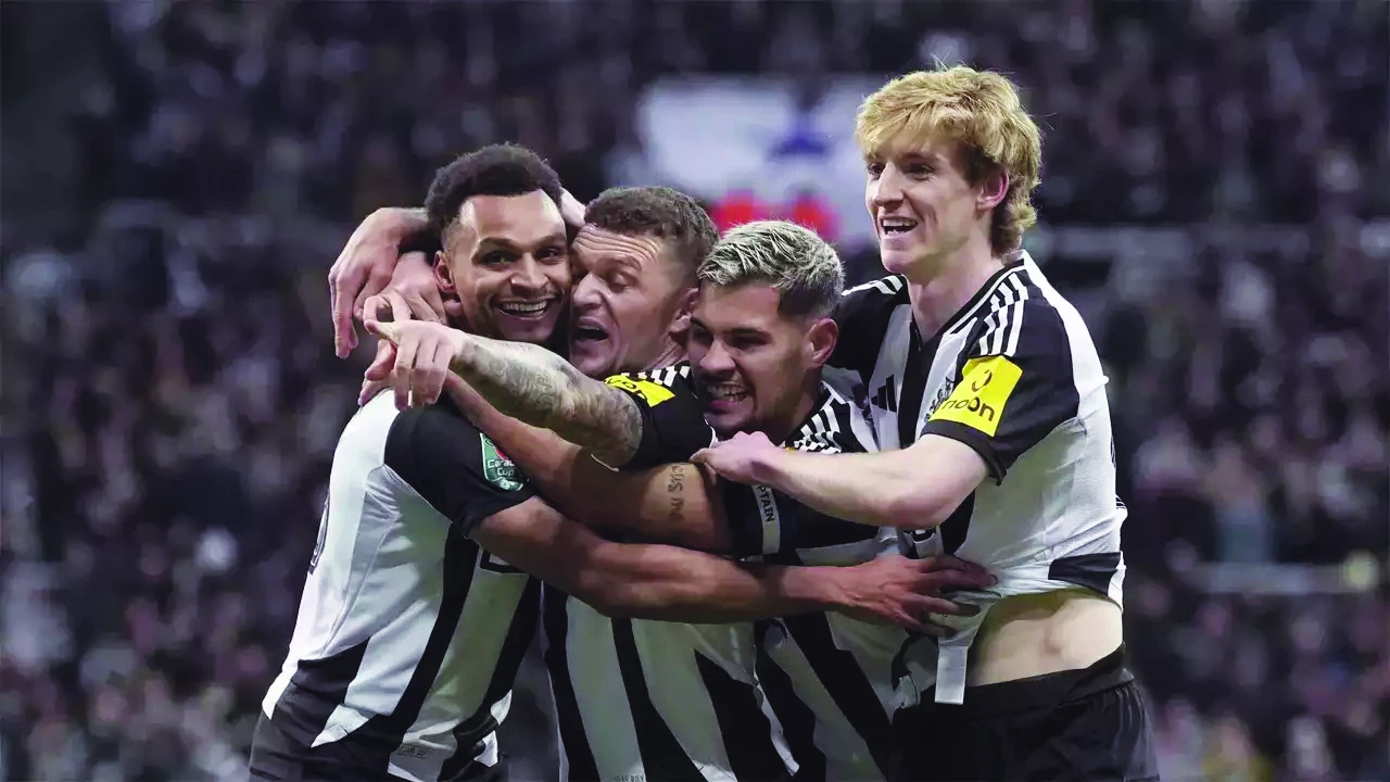 newcastle players celebrate their victory against arsenal photo afp newcastle players celebrate their victory against arsenal photo afp