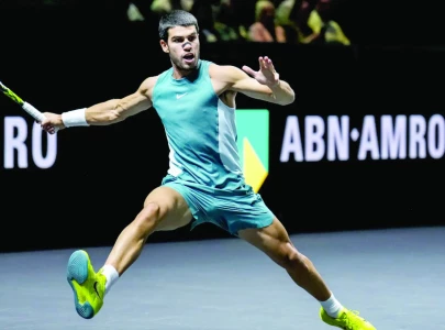 alcaraz battles through in first match since ao